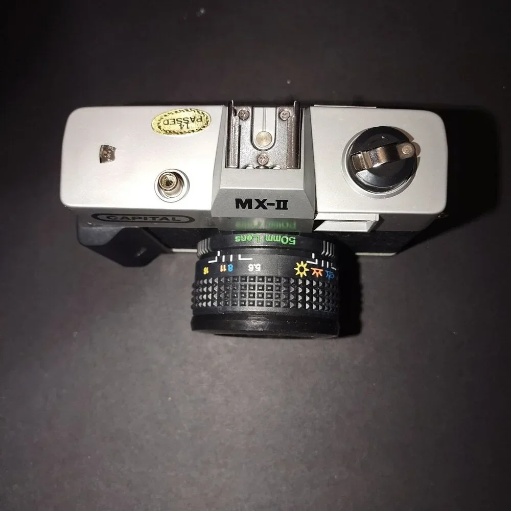 Capital MX-II 35mm Film Camera With 50mm f/6 Lens & Original Box-NEW